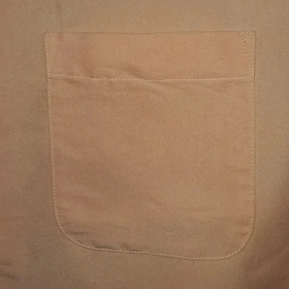 Caribbean Men's Button Up Shirt Size XL Salmon Peach Color - Picture 6 of 14